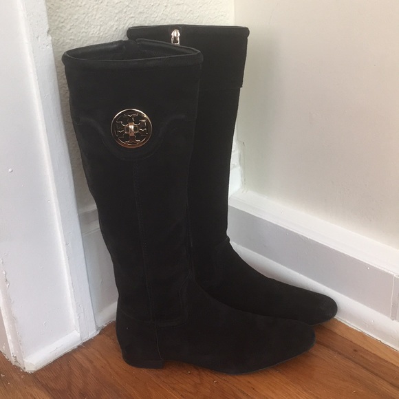 tory burch flat boots